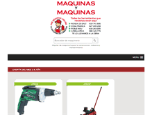 Tablet Screenshot of maquinas-maquinas.com